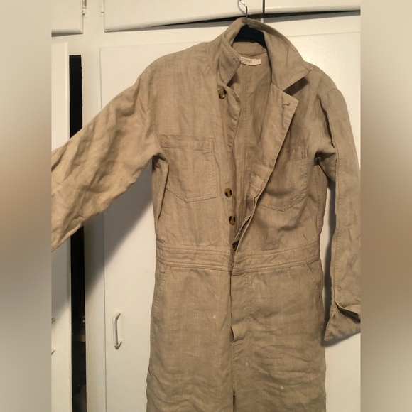 Christy Dawn Pearl linen jumpsuit S - Picture 4 of 7